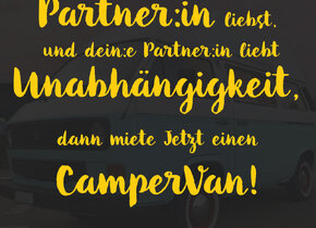 Sommer verlängern! CamperVan mieten!