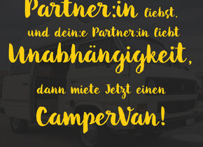 Sommer verlängern! CamperVan mieten!