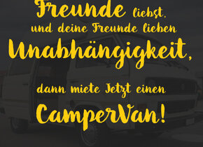 Sommer verlängern! CamperVan mieten!