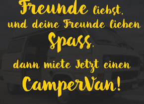 Sommer verlängern! CamperVan mieten!