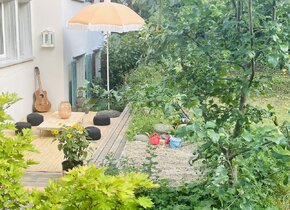 6—Zimmer-Wohnhaus mit Schwedenofen, Garten, Terrasse,...