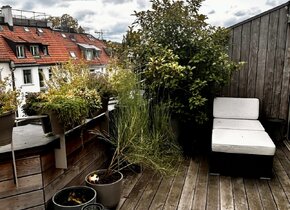 One-month sublet 5 mins from HB with huge terrace