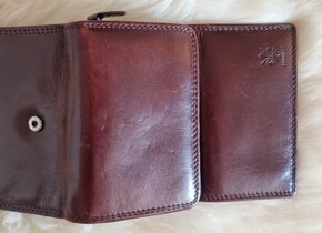 echtes Leder: Tasche und Portemonnaie - 75 CHF