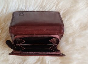 echtes Leder: Tasche und Portemonnaie - 75 CHF