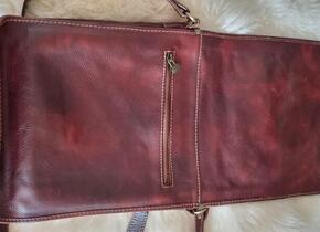 echtes Leder: Tasche und Portemonnaie - 75 CHF