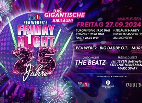 2x Tickets Kaufleuten PEA WEBERS FRIDAY-NIGHT 25 JAHRE...