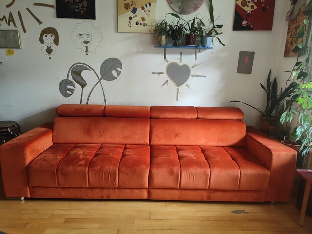 Orange Sofa