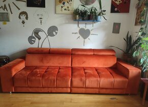 Orange Sofa