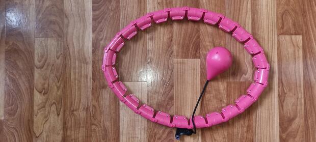 (Ø38cm) Magic Smart Hula Hoop Fitness Reifen Bauchtrainer (Abnehmbare Segmente) - Pink - 5 CHF