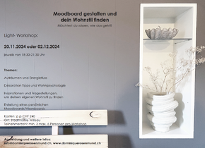 Workshop:
Moodboard gestalten und dein Wohnstil finden