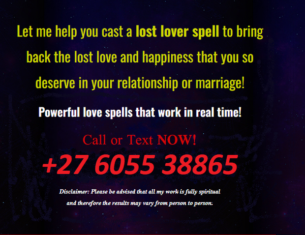 Lost love spells caster Psychic Reader and Spells to Stop Divorce