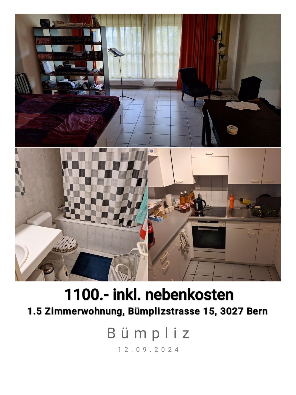 Nachmieter gesucht
Bümplizstrasse 15, 3027 Bern