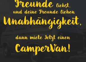 Sommer verlängern! CamperVan mieten!