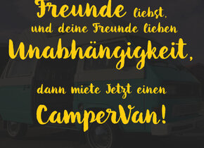 Sommer verlängern! CamperVan mieten!