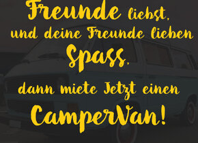 Sommer verlängern! CamperVan mieten!