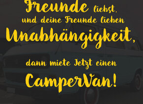 Sommer verlängern! CamperVan mieten!