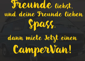 Sommer verlängern! CamperVan mieten!