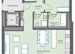 3.5 Zimmer Wohnung in Wabern, möbliert, befristet