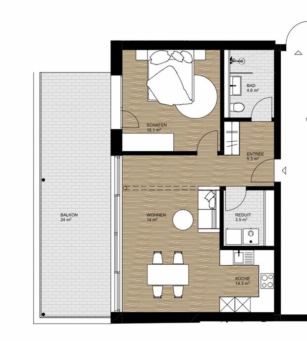 Nachmieter*in für helle 2.5 Zimmerwohnung gesucht