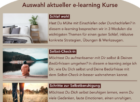 e-learning Kurse für die psychische Gesundheit