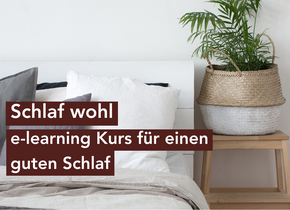 Schlaf wohl - e-learning Kurs für einen guten Schlaf