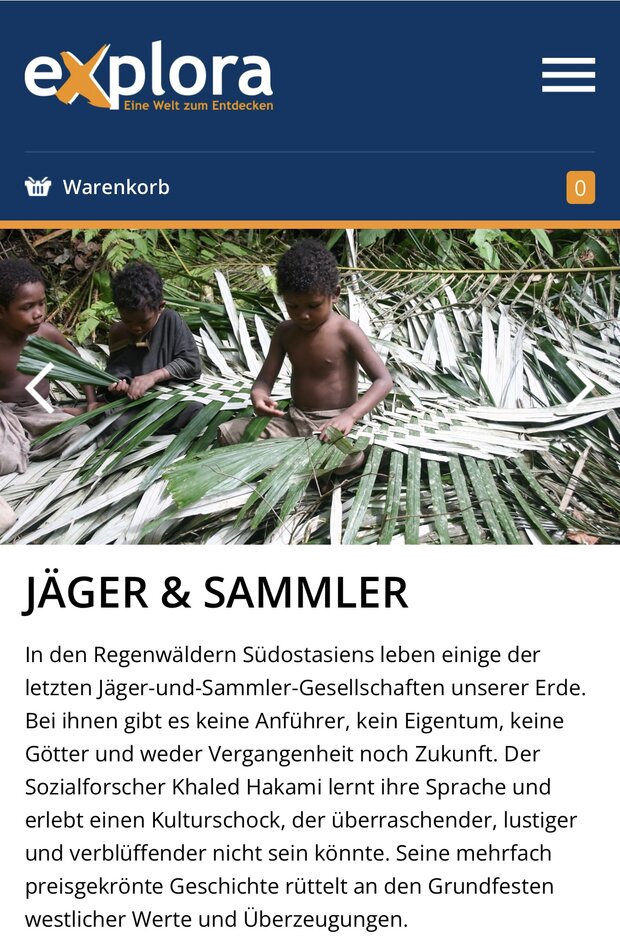 Tickets EXPLORA JÄGER&SAMMLER 21.10. zu verkaufen