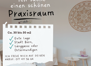 Praxisraum gesucht