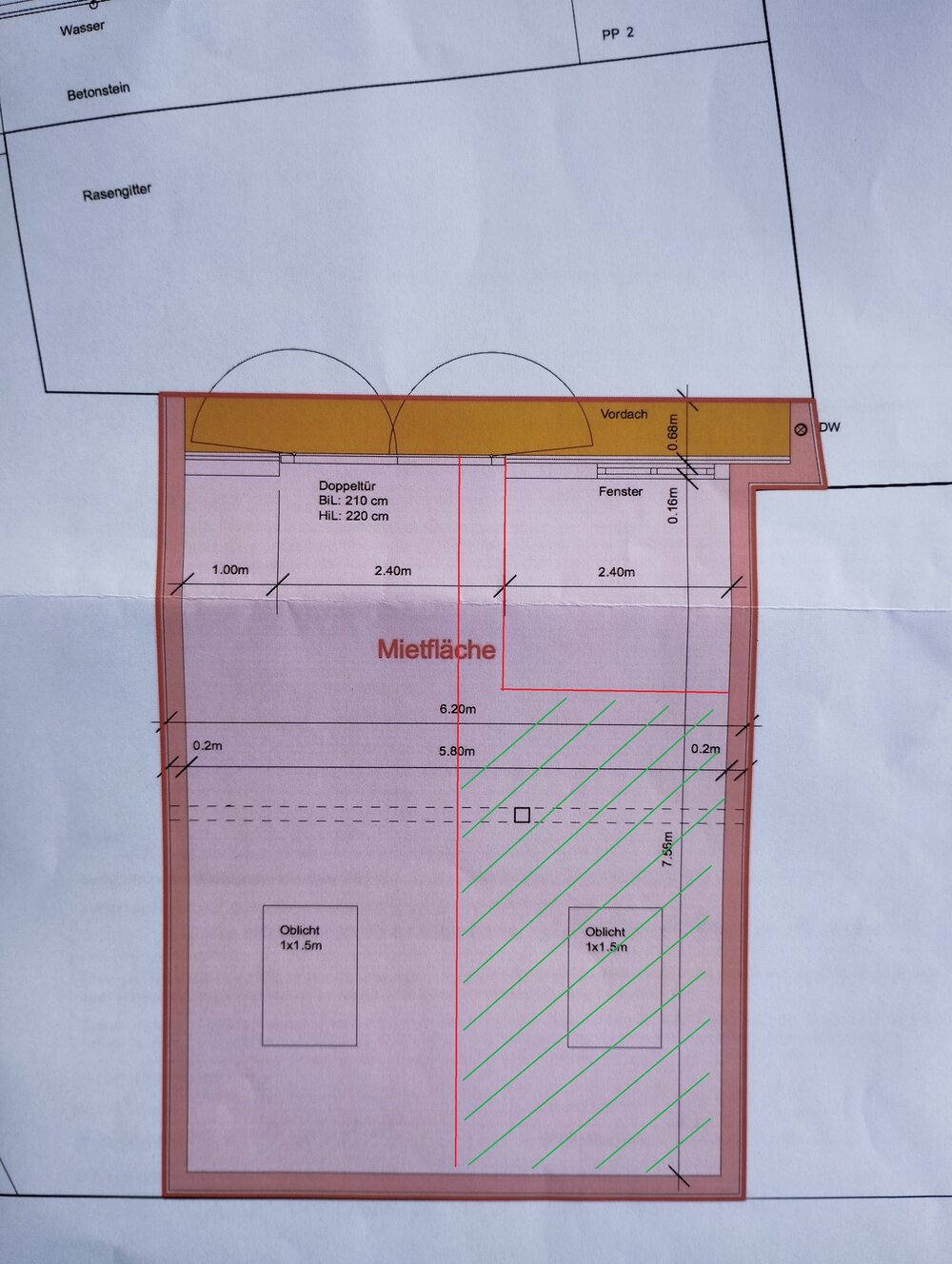 Werkstattteil/Atelier/Hobbyraum zu vermieten