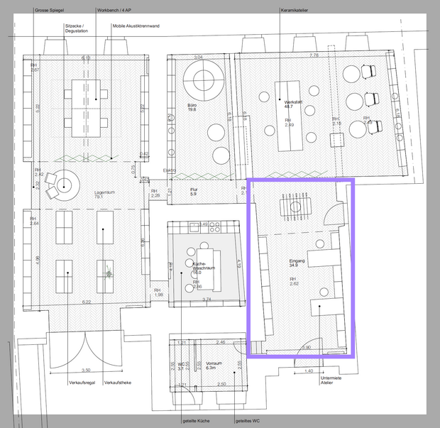 Untermiete für Büro oder stilles Gewerbe // Sublet for Office or other stuff, that is not too noisy