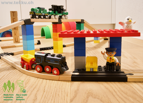 BRIO Bahn und DUPLO Kombinieren 