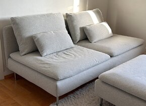 Soderhamn Sofa Hellgrau/Sand - NEU