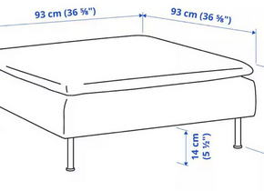 Soderhamn Sofa Hellgrau/Sand - NEU