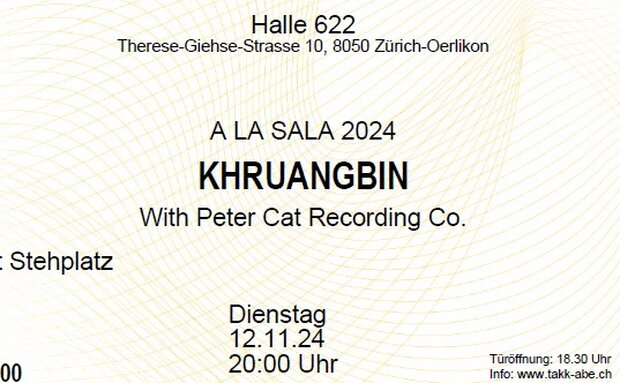 Ticket Khruangbin Konzert in Zürich