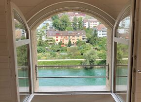 Schöne Wohnung mit Loft-Vibe direkt an der Limmat