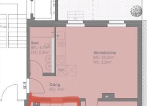 WG-Zimmer in Traumlage mit grosser Terrasse