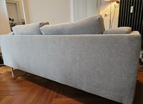 Graues Sofa/Couch - Ikea Nockeby - Bezug waschbar - 200...