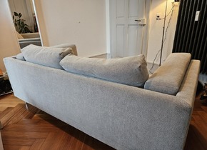 Graues Sofa/Couch - Ikea Nockeby - Bezug waschbar - 200...