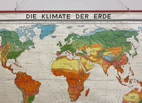 Schulwandkarte "Klimaten der Erde"