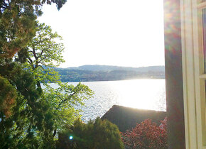 Schönes Zimmer mit Blick auf den See und Badeplatz