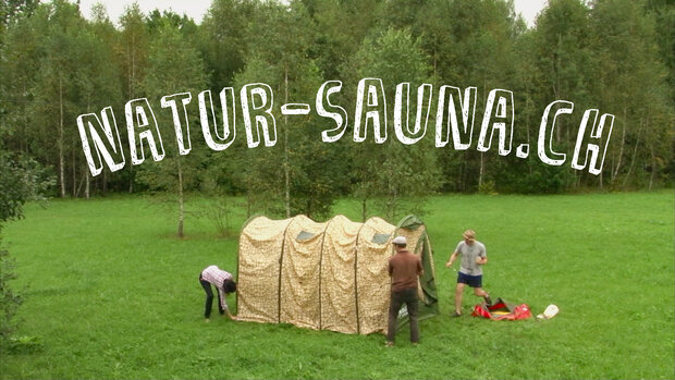 Sauna-Zelt Aufbau im Zeitraffer