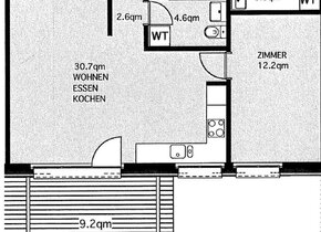 2-Zi Wohnung in Kilchberg ab 16. Februar 2025 | 2-room...