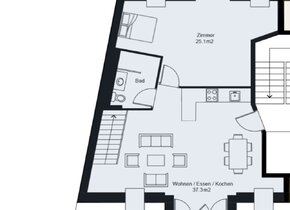 Stilvolle Dachwohnung an Top-Lage mit Seesicht