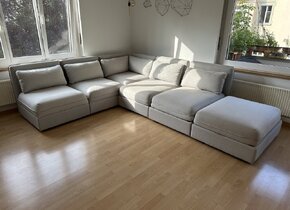 Modular IKEA VALLENTUNA sofa with storage and two sofa-beds