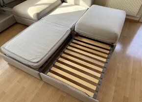 Modular IKEA VALLENTUNA sofa with storage and two sofa-beds