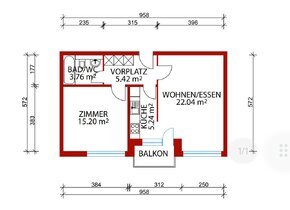 2 Zimmer Wohnung, möbeliert, befristet, zur Untermiete