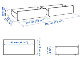 4 für 2 IKEA Malm Serie Schubladen