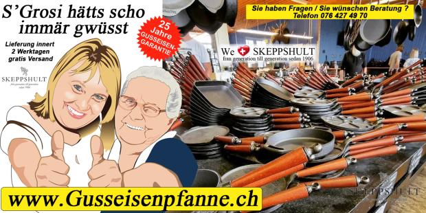 Gusseisenpfannen Skeppshult - die schwedischen Gusseisenpfannen